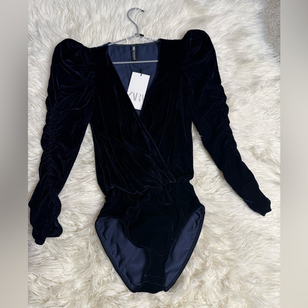 Zara Velvet Bodysuit